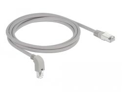Delock 85875 S/FTP CAT6A Patch Kábel 2 m - Szürke