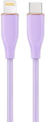 Gembird Premium silicon USB Type-C to 8-pins charging data cable 1.5m Violet (CC-USB2S-CM8PM-1.5M-P) - vexio