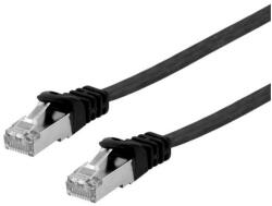 Equip U/FTP CAT6 A lapos Patch Kábel 10 m - Fekete