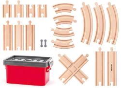 Woodyland Sínkészlet dobozban 20 darab