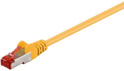 Goobay S/FTP CAT6 Patch Kábel 15 m - Sárga