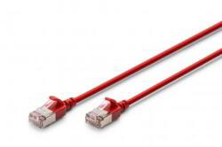 ASSMANN F/FTP CAT 6A RJ45 Patch Kábel 5 m - Piros
