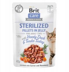 Brit Care Sterilizált Duck&Turkey nedves macskaeledel 85g