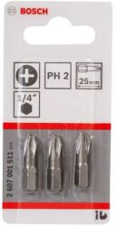 Bosch Accesorii - Set de biți PH2, lungime 25 mm, 3 buc 2607001511 (2607001511) Set capete bit, chei tubulare