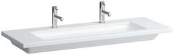 Laufen Living - Lavoar dublu pentru mobilier, 130x48 cm, 2 orificii pentru baterie, cu LCC, alb H8164364001151 (H8164364001151)