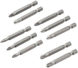 STANLEY Accesorii - Set de 10 biți PZ, lungime 50 mm STA60180-XJ (STA60180-XJ)