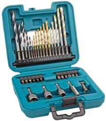 Makita Accesorii - Set de 34 de buc de biți, burghie și chei tubulare B-68498 (B-68498) Set capete bit, chei tubulare