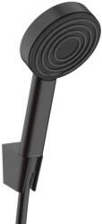 Hansgrohe Pulsify S - Set pară de duș, suport și furtun, EcoSmart+, negru mat 24307670 (24307670)