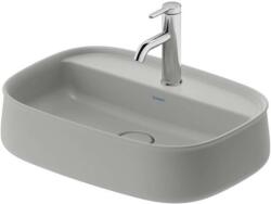 Duravit Zencha - Lavoar pe blat 55x39 cm, fără preaplin, orificiu pentru baterie, DuraCeram, gri mat 2374556771 (2374556771)