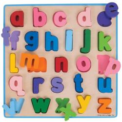 Bigjigs Toys Bigjigs Baby Дървен пъзел Азбука малки букви (BB106)
