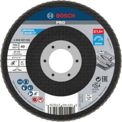 Bosch Accesorii - Disc abraziv lamelat pentru oțel, P40, diametru 115 mm 2608607322 (2608607322) Disc de taiere
