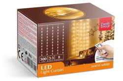 Family Decor 58905A Kül-/Beltéri LED Fényfüggöny 3x3m - Melegfehér