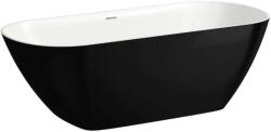 Laufen Lua - Cadă freestanding, 170x75 cm, ClickClack, negru lucios/alb H2200820640001 (H2200820640001)