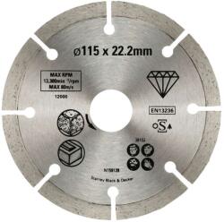 STANLEY Accesorii - Disc de tăiere diamantat pentru beton și cărămidă 115x22, 2 mm STA38102-XJ (STA38102-XJ) Disc de taiere