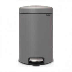 Brabantia Cos de gunoi cu pedala Brabantia NewIcon 1001090, 12 L, Inchidere lina, Baza antiderapanta, Finisaj mineral, Gri (1001090) Cos de gunoi