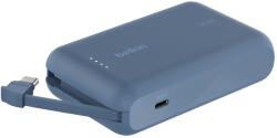 Belkin BOOST BPB021HQBL Powerbank Integrált Kábellel Type-C 10000 mAh 20 W - Kék