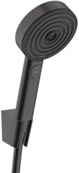 Hansgrohe Pulsify Select S - Set pară de duș, suport și furtun, 3 jeturi, EcoSmart, negru mat 24306670 (24306670)