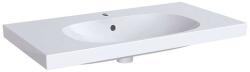 Geberit Acanto - Lavoar 90x48 cm, orificiu pentru baterie, cu preaplin, cu KeraTect, alb 500.623. 01.8 (500.623.01.8)