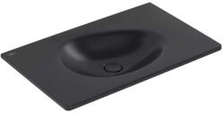 Villeroy & Boch Antao - Lavoar pentru mobilier 80x50 cm, fără preaplin, fără orificiu pentru baterie, CeramicPlus, Pure Black 4A7583R7 (4A7583R7)