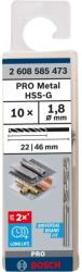 Bosch Accesorii - Set de burghie pentru metal, 1, 8x46 mm, 10 buc 2608585473 (2608585473)