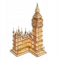 Robotime fából készült 3D puzzle Big Ben megvilágított óratorony (TG507)
