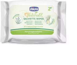 Chicco Servetele umede cu ulei esential de eucalipt si citronella NaturalZ 2 luni+, 20 bucati, Chicco