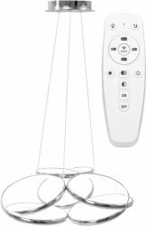 Mennyezeti LED Lámpa APP795-CP Flat Króm + távirányító (43581)