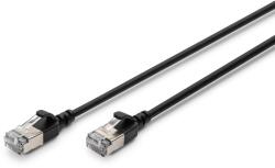 ASSMANN F/FTP CAT 6A RJ45 Patch Kábel 5 m - Fekete