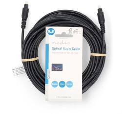 Nedis CAGL25000BK100 optikai audio kábel, TosLink dugó, hossz 10m (CAGL25000BK100)