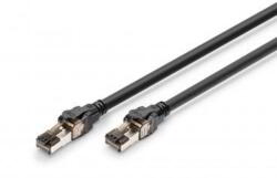 ASSMANN S/FTP CAT 8.1 RJ45 Patch Kábel 0, 50 m - Fekete