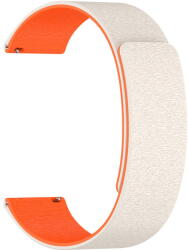 Techsuit Curea pentru Samsung Galaxy Watch4/5/Active 2, Huawei Watch GT 3 (42mm)/GT 3 Pro (43mm) - Techsuit Watchband 20mm (W074) - Beige/Orange (KF2347489) - pcone