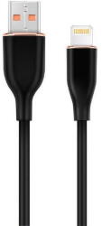 Gembird Premium silicon 8-pin cable charging and data cable 1.5m black (CC-USB2S-AM8PM-1.5M-BK) - pcone