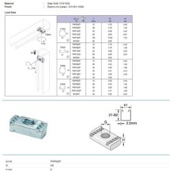 Tyco M08 anyacsavar unistrut Tyco típus (PNP08ZP)