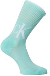 Calvin Klein Чорапи Calvin Klein Women's 2 Pack Logo Crew Socks - Turquoise/White
