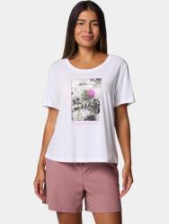 Columbia Ruby Springs Graphic Scoop Neck Short Sleeve Shirt női rövid ujjú póló XL fehér