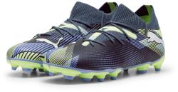 PUMA Детски футболни бутонки Puma Future 7 Match Rush Childrens Firm Ground Football Boots - Grey/White/Grn