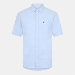 Jack Wills Мъжка риза с къс ръкав Jack Wills Short Sleeve Oxford Shirt Mens - Sky Blue