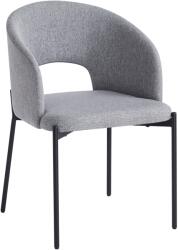 TEMPO KONDELA Étkezőszék, szürke/fekete, LONKA