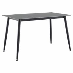 TEMPO KONDELA Étkezőasztal, szürke/fekete, 121x71 cm, FLORENC TYP 1 - sprintbutor