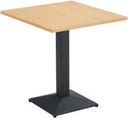 TEMPO KONDELA Bisztró asztal, tölgy/fekete, 70x70 cm, RINALDO TYP 1 - sprintbutor