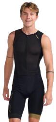2XU Férfi 2XU Light Speed elülső cipzáras triatlon ruha L fekete