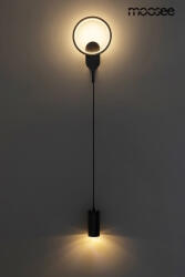 Moose Lighting Como Fali Lámpa Fém Fekete LED Dupla Fényforrással (KHM-MSE010100344) - platinashop