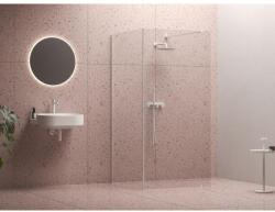 RAVAK Walk-In Corner Set 110x80, zuhanykabin matt fehér+transparent GW1CD4E0SZ1 (GW1CD4E0SZ1)