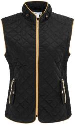 Miso Елек Miso Women's Stand Collar Full Zip Hip Length Gilet - Black