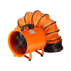 VEVOR Ipari axiálventilátor 2574 CFM légszállítással - 367 W AC motor, 2800 ford. /perc, 10 m flexibilis légcsatornával, IP44 védelem
