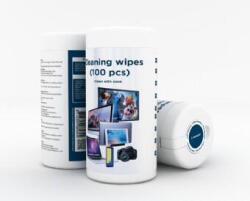 Gembird SET curatare GEMBIRD, 100 servetele pt. curatare LCD/TFT, 165x80mm, 70% alcool izopropilic, "CK-AWW100-01 (CK-AWW100-01)