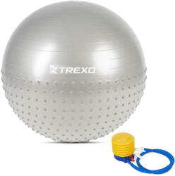 TREXO TXO-B4Z022-GY masszírozó gimnasztikai labda 75 CM szürke