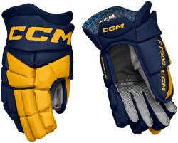 CCM JetSpeed FT880 Navy/Sunflower Senior Hokikesztyűk 14 hüvelyk
