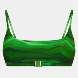 Jack Wills Scoop Bikini Top - Green Swirl