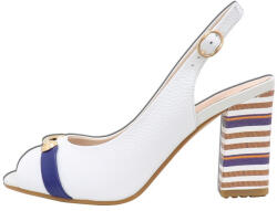 Epica Sandale dama, Epica, JI1L488-R170-N507BZT-13-N-Alb, elegant, piele naturala, cu toc, alb (Marime: 39)